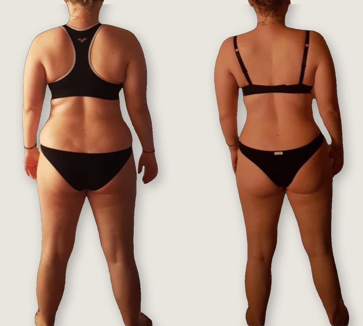Client 11: before on the left, after on the right