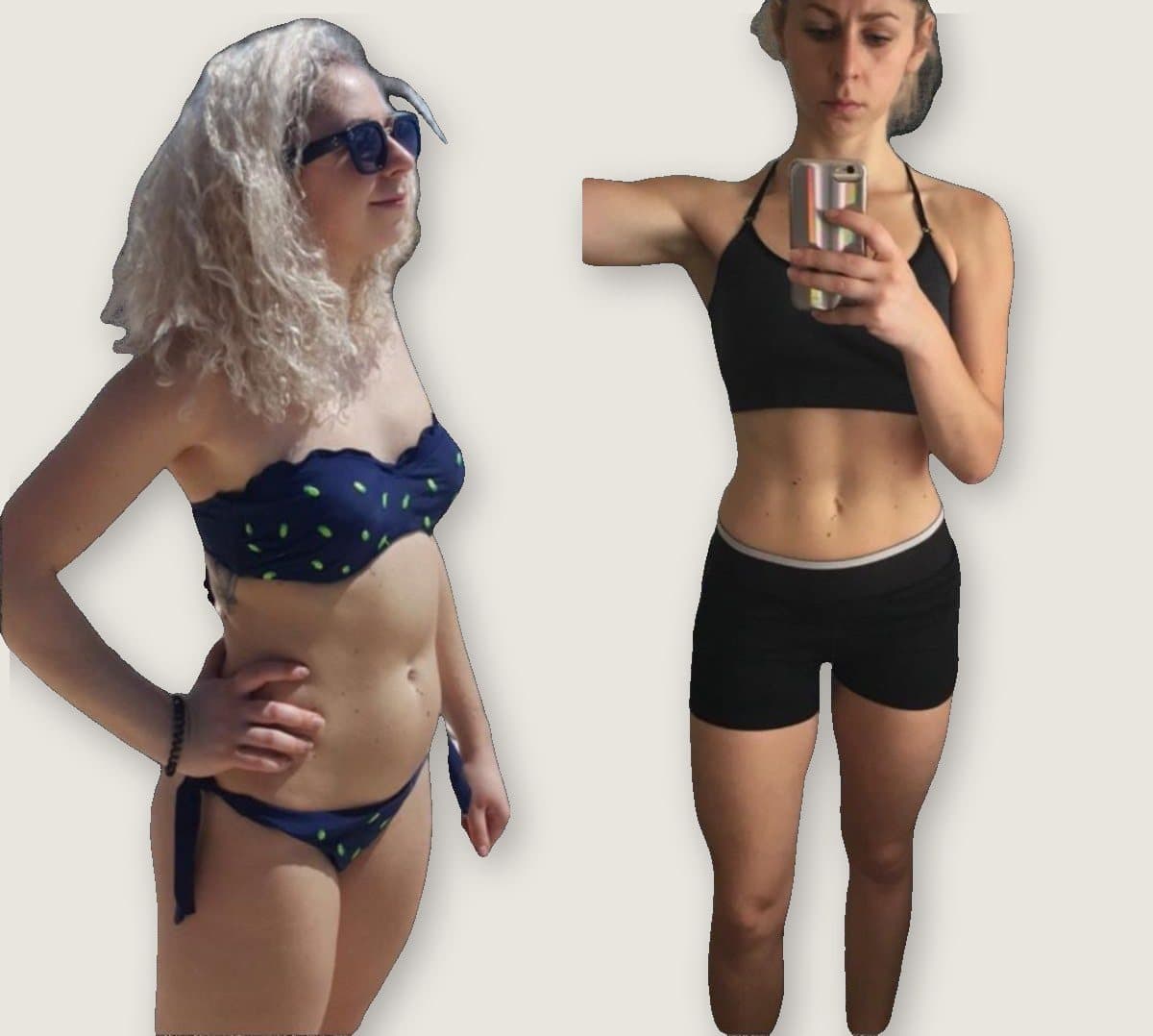 Client 4: before on the left, after on the right